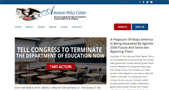 Desktop Screenshot of americanpolicy.org